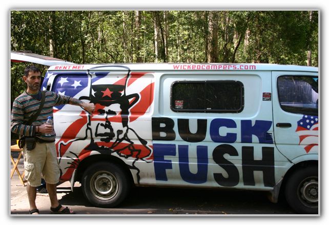 Stuart at Erskine Falls with Wicked Van Feb 2007 1